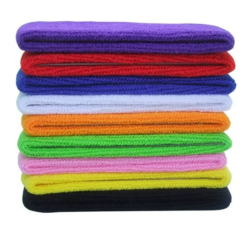 Fashion Sports Cotton Headband Wide Elastic Yoga Hair Bands Running Fitness Headwear Women  Elastic Head Warp Hairband Sweatband