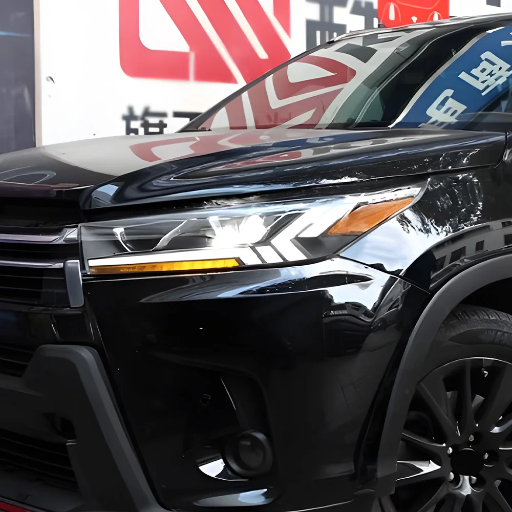 Car Front lamps For Toyota Highlander 2018-2021 LED Auto Headlights Assembly Upgrade Dynamic DRL 2 Projector Lens Accessories