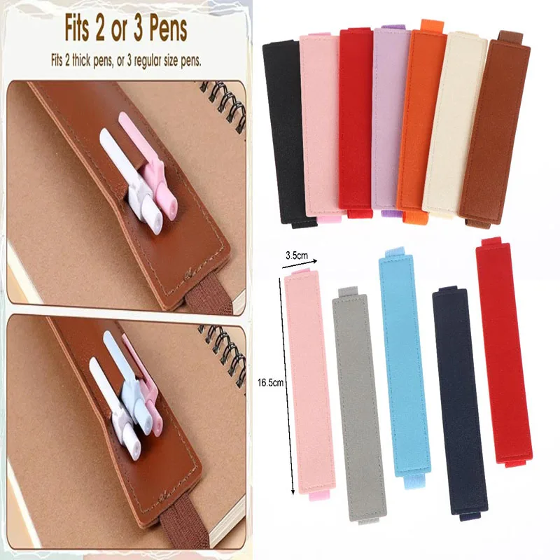 

1 шт., новые эластичные держатели для ноутбука из искусственной кожи, регулируемый рукав для ручки, чехол для карандашей, ремешок для переплета для ноутбука