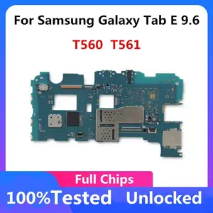 Bilashmart Samsung Galaxy Tab E 9.6 T560 T561 Motherboard Logic Board Android OS 8GB SM T560 SM T561 Plate Unlocked Mainboard