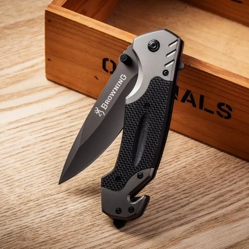 Steel Folding Pocket Knife for Hunting Outdoors L Self Defense High Hardness Tactic Camping Knifes for Men