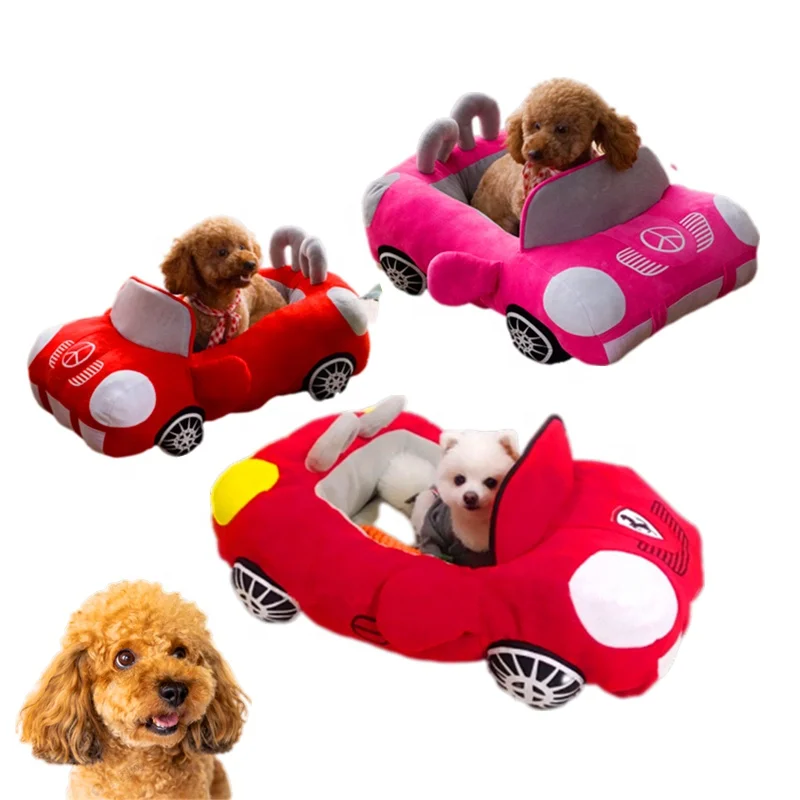 Wholesale soft warm durable car shaped pet bed dog car bed sports car dog kennel pet cat bed