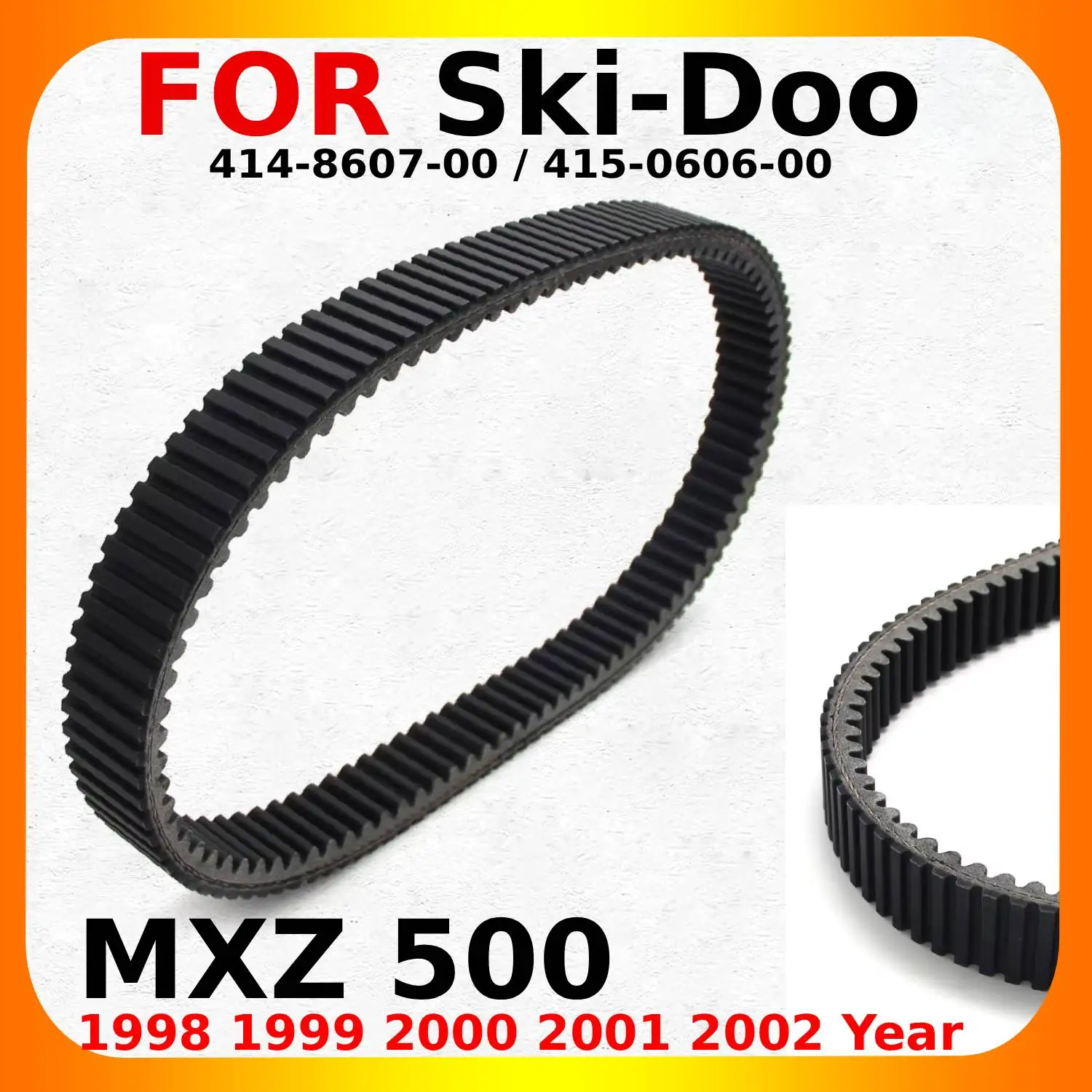 

414-8607-00 415-0606-00 For Ski-Doo MXZ 500 1998 1999 2000 2001 2002 Motorcycle Transmission Drive Belt
