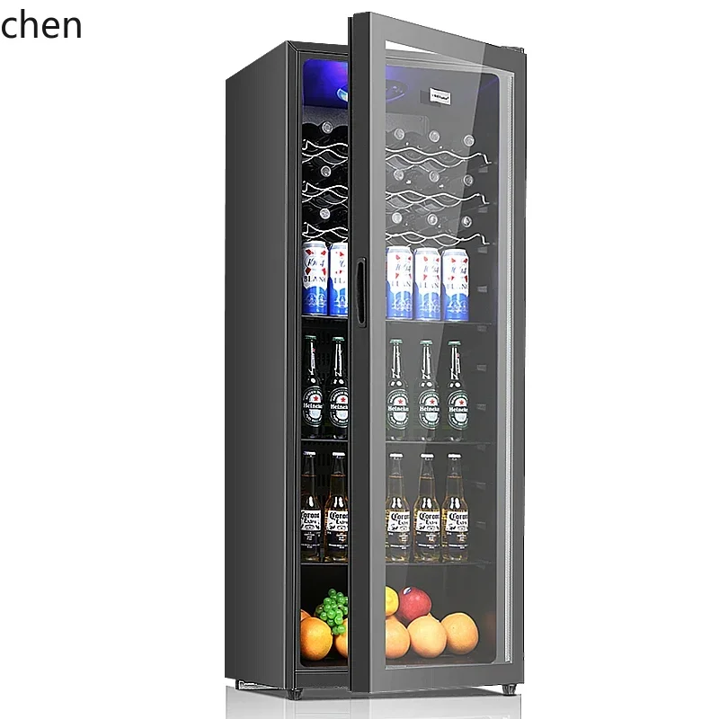 

ice bar single door small office special refrigerator living room refrigerated fresh-keeping cabinet tea transparent door