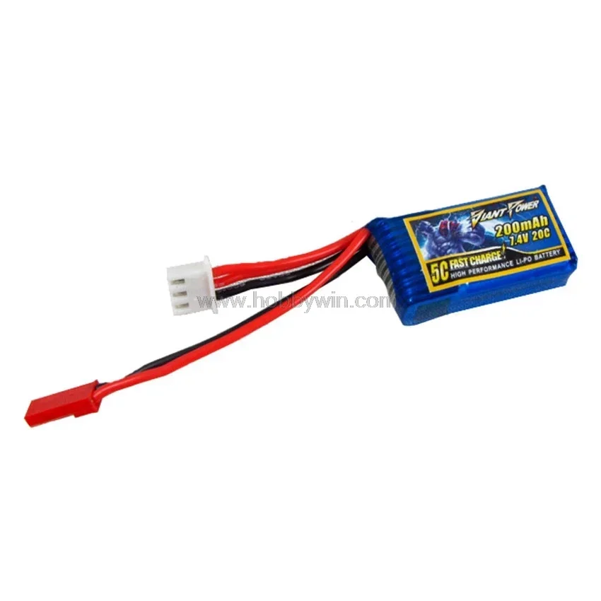 7.4V 2S 200mAh 20C LiPO battery JST plug for F39 Indoor aircraft 1/36 RC Buggy Car Truck Lipolymer power