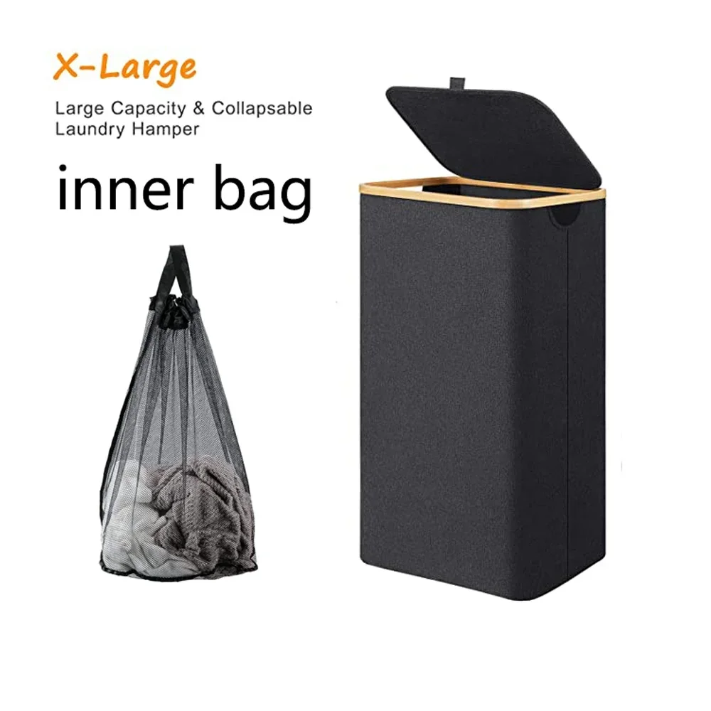 Laundry Basket with Lid 100L Collapsible Large Laundry Hamper with Removable Bag and Lid Waterproof Basket