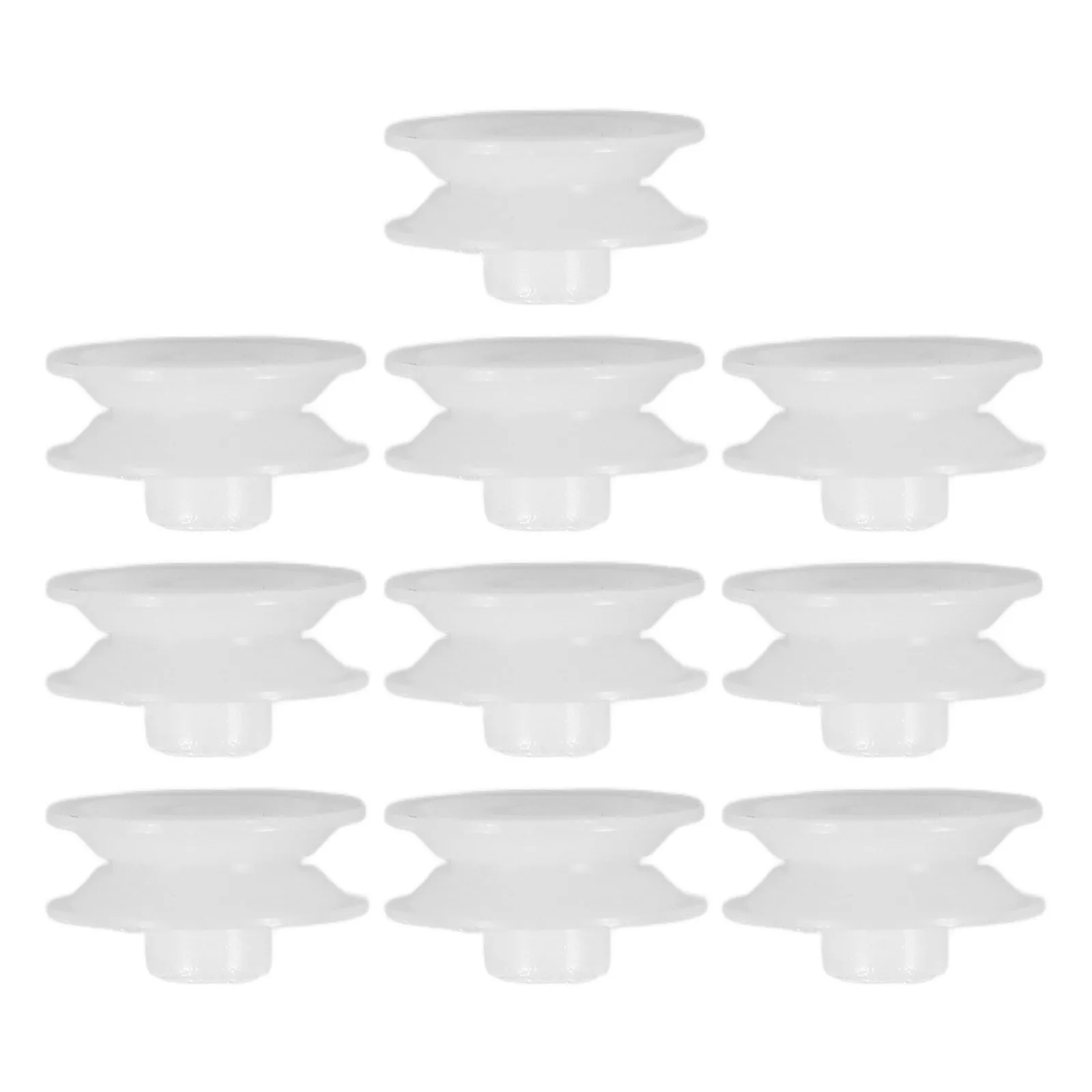 

10pcs Plastic Pulley Cassette Player Belts Wheel Recording Device Audio V Groove Drive Tape Recorder Pulley Belt Wheel Fits