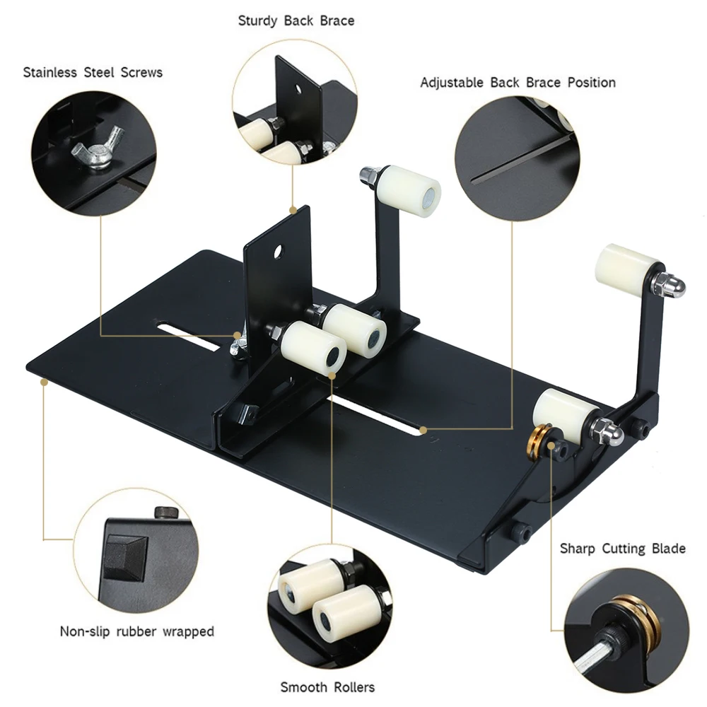Glass Bottle Cutter Tool DIY Square Round Wine Beer Glass Sculpture Cutter Machine Professional Beer Glass Cutting Bottle Holder