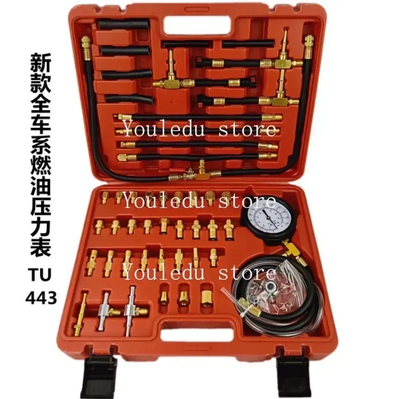 Professional Vehicle Fuel Injection Pressure Gauge Meter Manometer Engine Oil Pressure Tester Diagnostic Test Kit