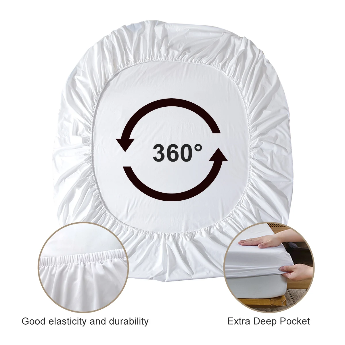 Set di lenzuola con motivo bandiera americana cappello blu stelle Set di lenzuola comode e traspiranti con stampa di barba bianca per uomo anziano 3 pezzi