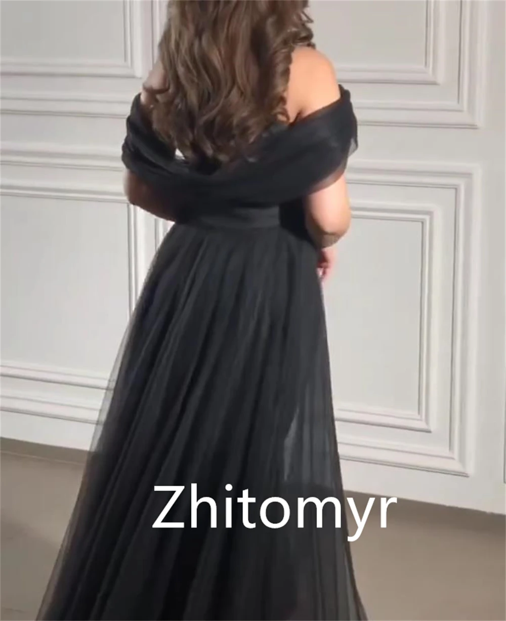 Customized Ball Exquisite Elegant Off-the-shoulder Sheath Party Dresses Beading Tulle Floor Length Skirts S Evening 2023 롱원피스