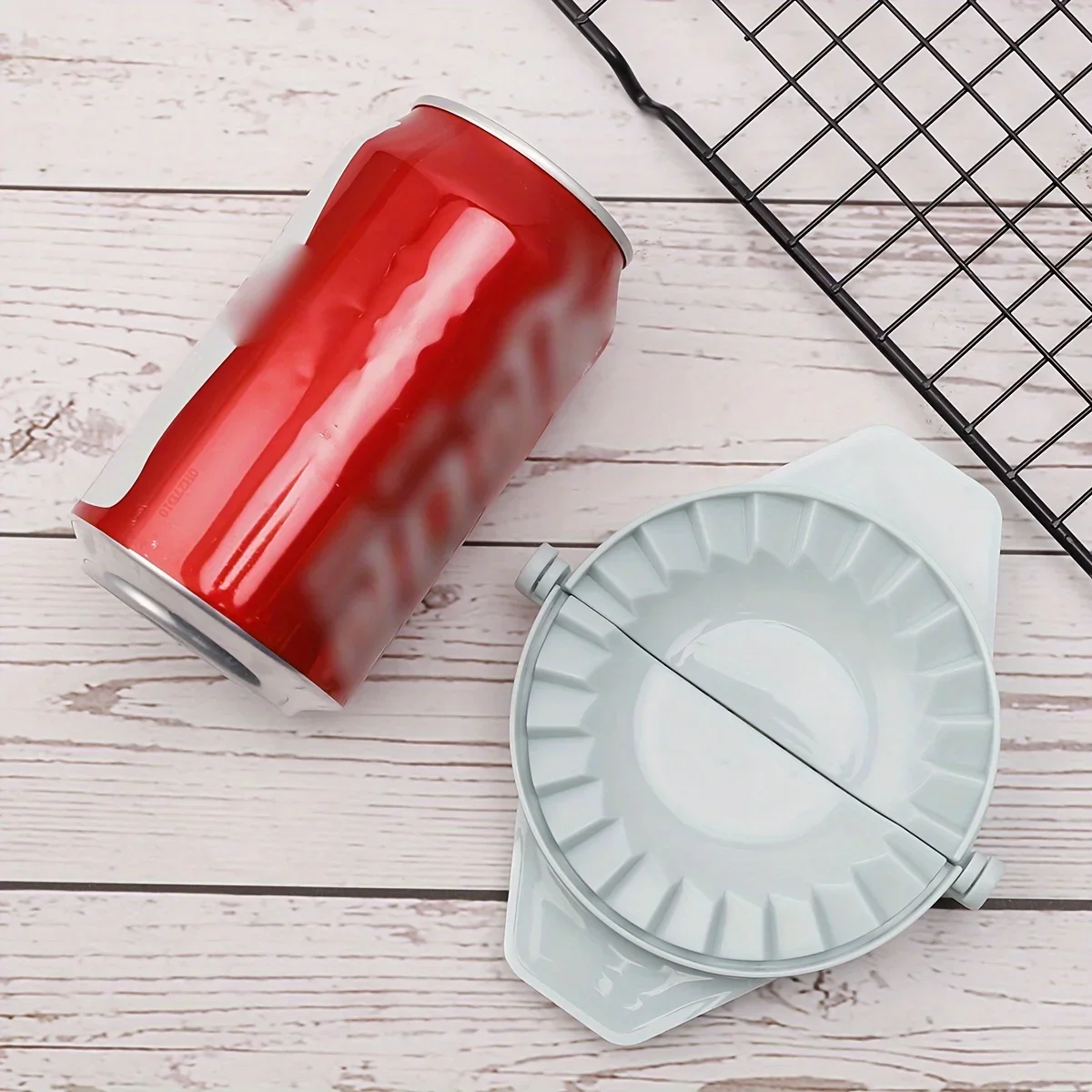 This dumpling mold helps you easily make beautifully shaped and evenly sized dumplings.