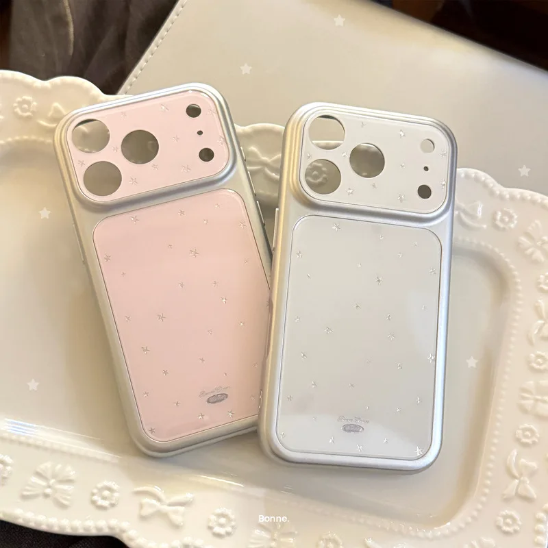 Gold Foil Star Magnetic Phone Case Soft TPU Shockproof Anti-drop Anti-fingerprint Cover for iPhone 17 16 15 14 Pro Max