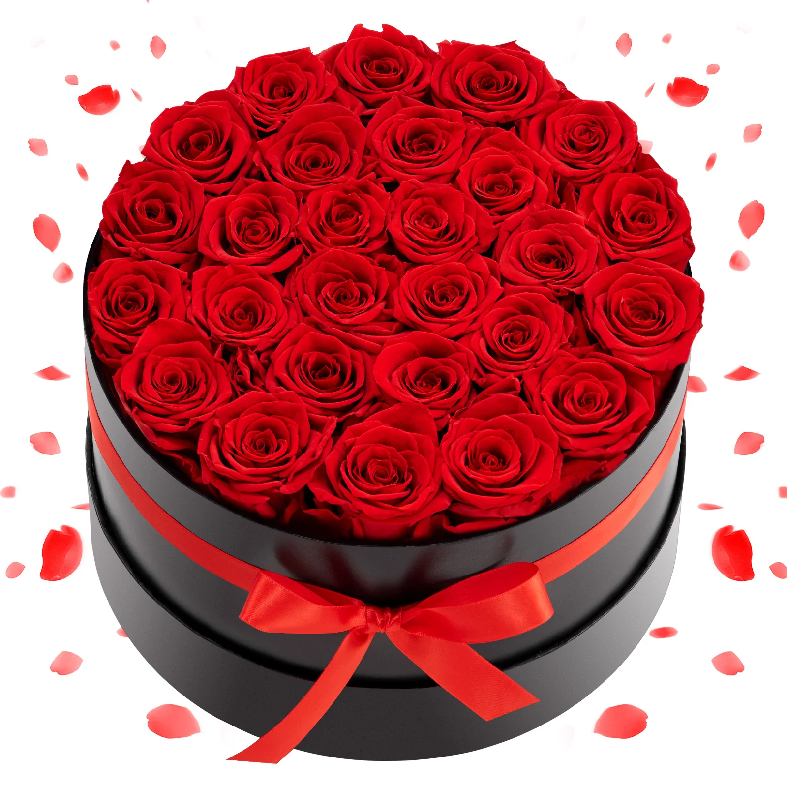 

VEVOR Forever Flowers, 27 Preserved Roses in a Box, Eternal Flowers Immortal Bouquet Birthday Present for Delivery Prime Women Her Wife Mothers, Anniversary, Valentine's Day,Christmas, Rose Red / Red