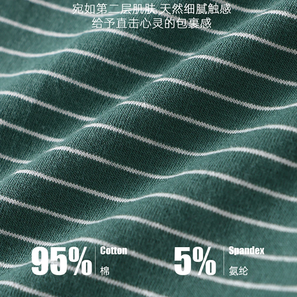 3PCS/Pack 100% Cotton Soft Panties Woman Trendy Striped Female Underwear Summer… - Image 6