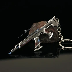 9cm Valorant Melee Reaver Model Keychain For Men Kuronami Collection Vandal Metal Enamel Key Ring Fans Car Bag llaveros Jewelry