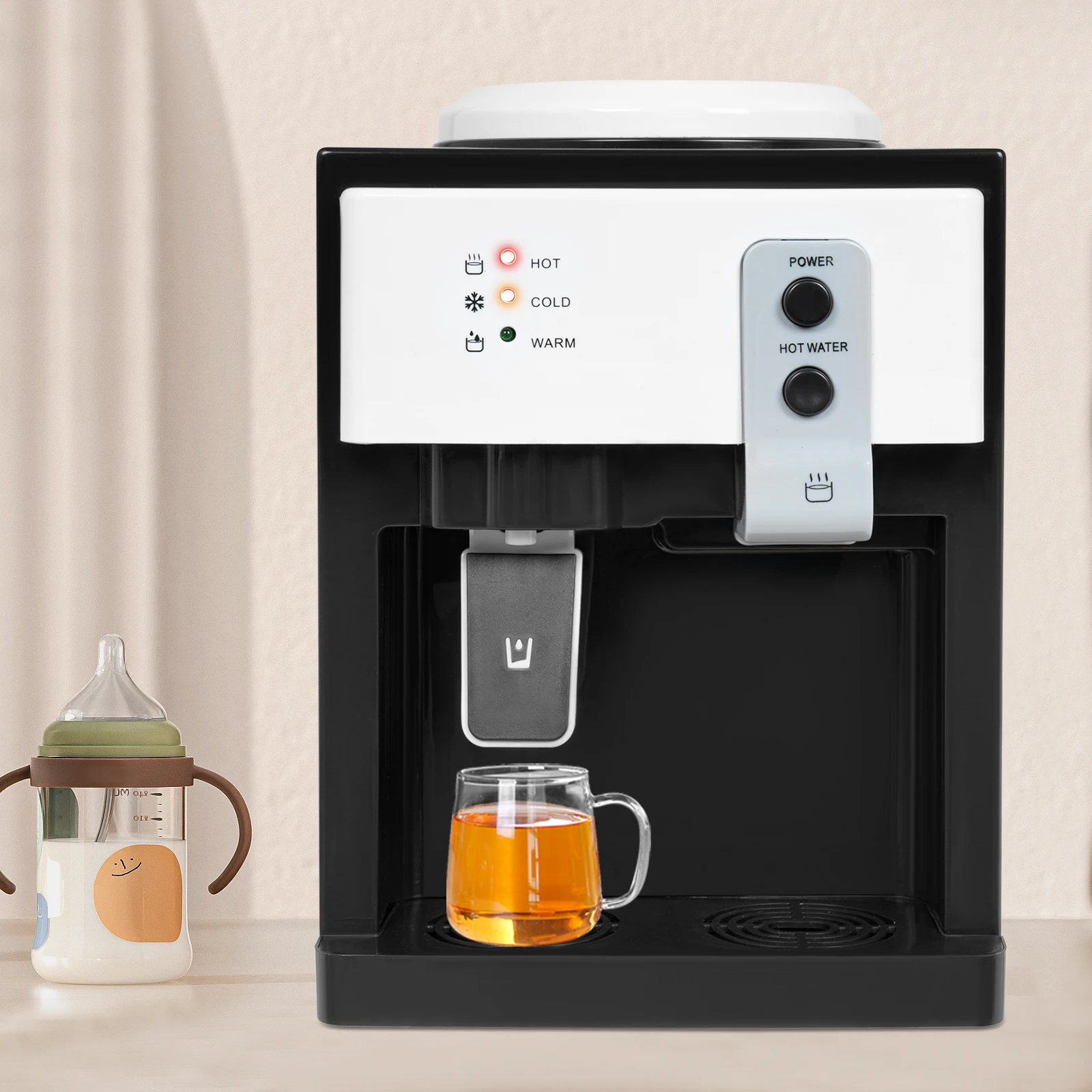 5 جالون أعلى تحميل مبرد المياه موزع كونترتوب آلة الشرب الساخنة + الباردة #4