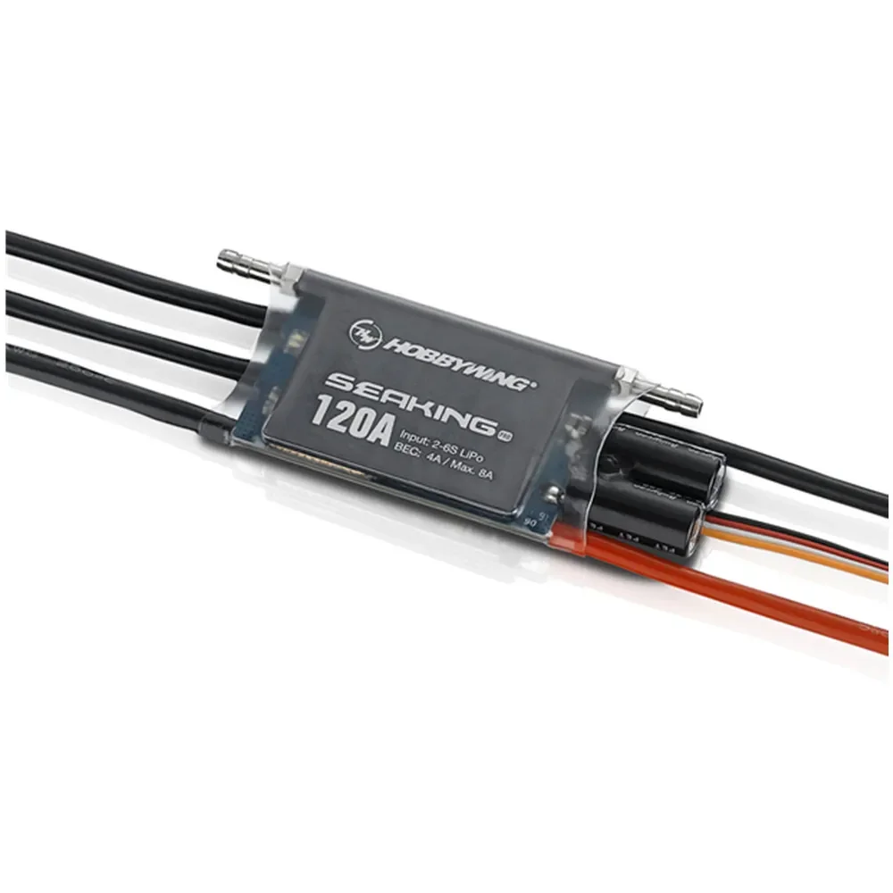 UniFlyHobbywing Seaking Pro 120A Sensorless Brushless ESC 2-6S Waterproof 6V/7.4V,4A BEC For ECO, Mono1/Other Competition Boats