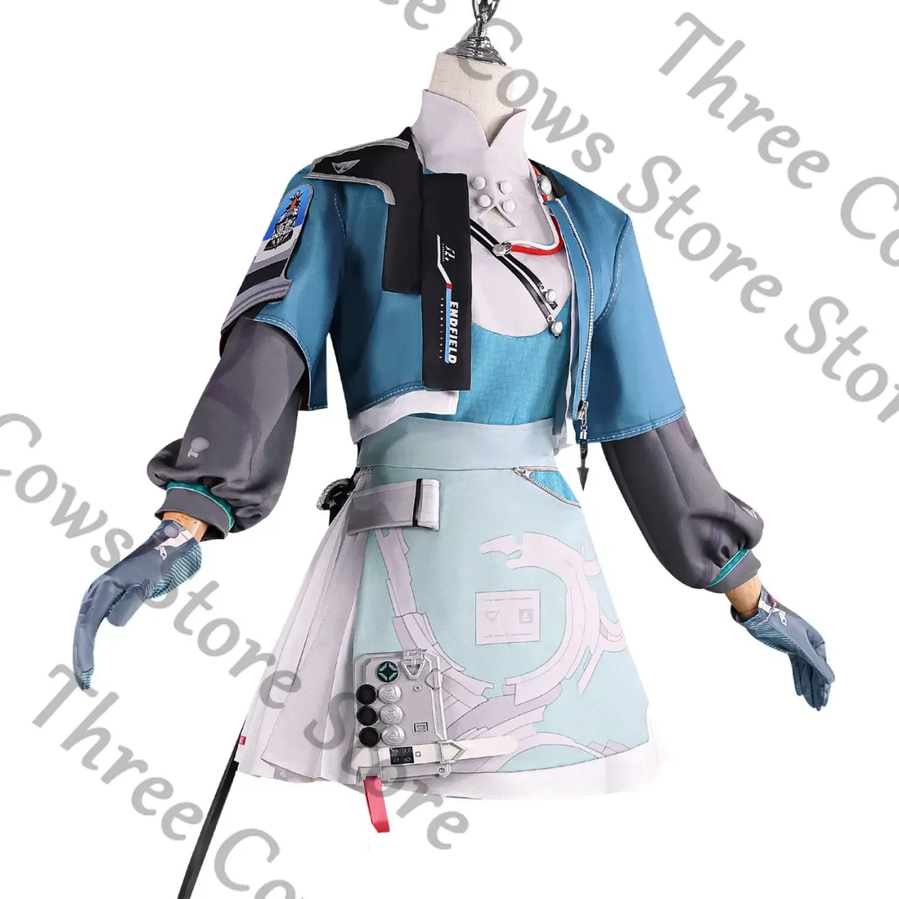 

Костюм для косплея по аниме Arknights: Эндфилд Чэнь Цяньюй, униформа, перчатки, юбка, пальто, аксессуары, реквизит, модель для Хэллоуина, подарок