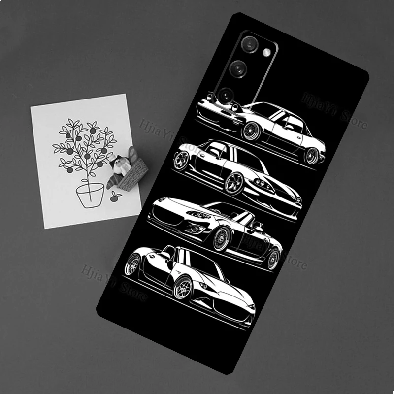 JDM Legend Drift Car Case For Samsung Galaxy S23 Ultra S21 S20 FE S8 S9 S10 Note 10 Plus Note 20 S22 Ultra Cover