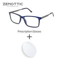 ZENOTTIC (talla XL) gafas graduadas cuadradas de moda para hombres gafas ópticas progresivas gafas antiluz azul para miopía