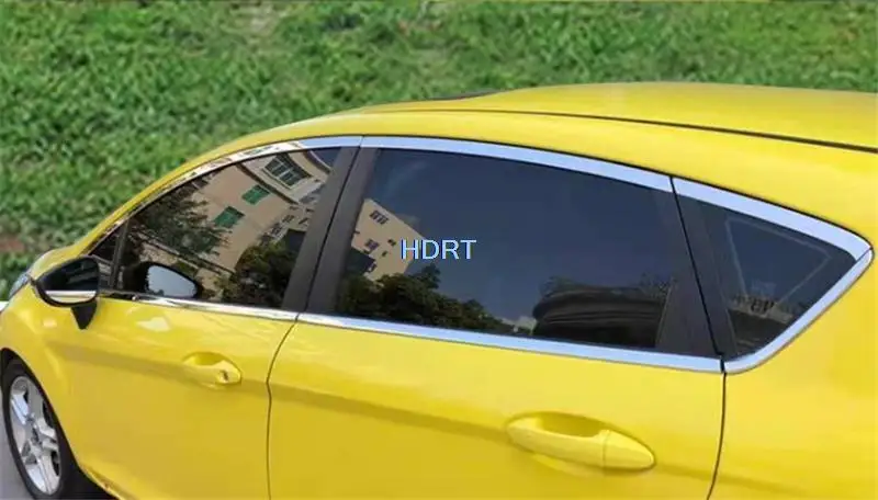 Sticker Accessoires Garneer Venster Strip Trim Moulding Frame Kap Deel Voor Ford Fiesta Festiva MK7 Hatchback 2010-2017 Auto stijl