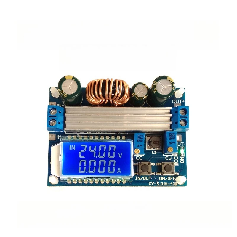 Modified DC-DC Buck Boost Module, CC CV LCD Digital Display Voltmeter Ammeter, Adjustable Step Up & Step Down Power Converter