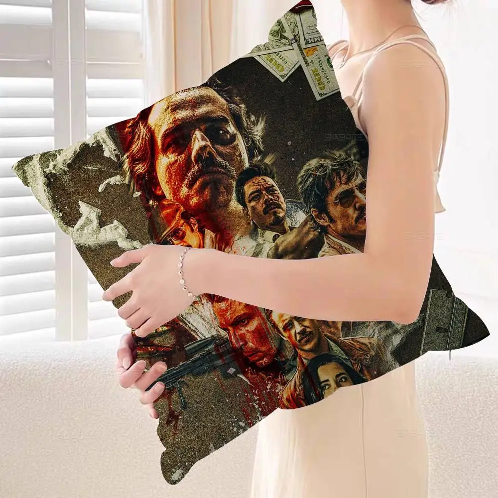 المسلسل التلفزيوني N-Narcos مكتب وسادة المخدة غطاء وسادة السيارة 45X45CM قطني المخدة أريكة غطاء وسادة #6