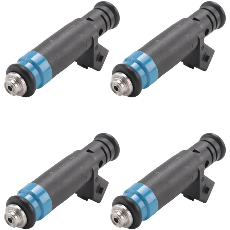 4 Piece 850CC 80Lb High Impedance Injection Nozzle Fuel Injector Black ABS+Metal For Ford GM V8 LT1 LS1 LS6 FI114991 F127B00418