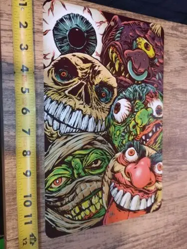 Gross Mad Balls Retro 80s Toys 8x12 Metal Wall Sign