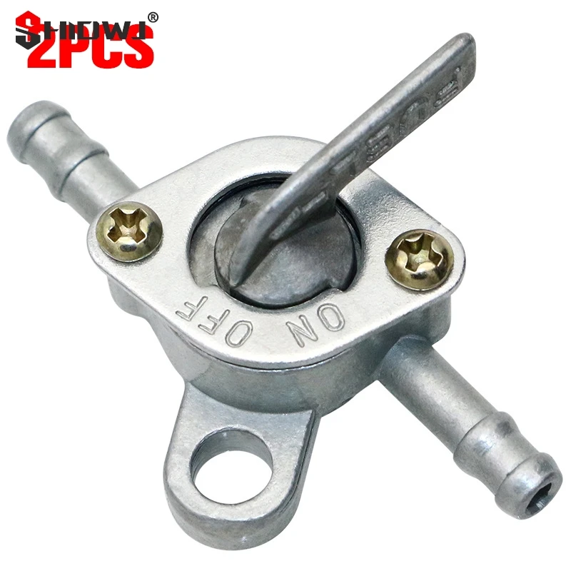 2Pcs 6mm Motorcycle Scooter Gasoline Faucet Gas Gasoline Valve Fuel Tank Switch Engine Mini Auto Key Ring On off Accessories