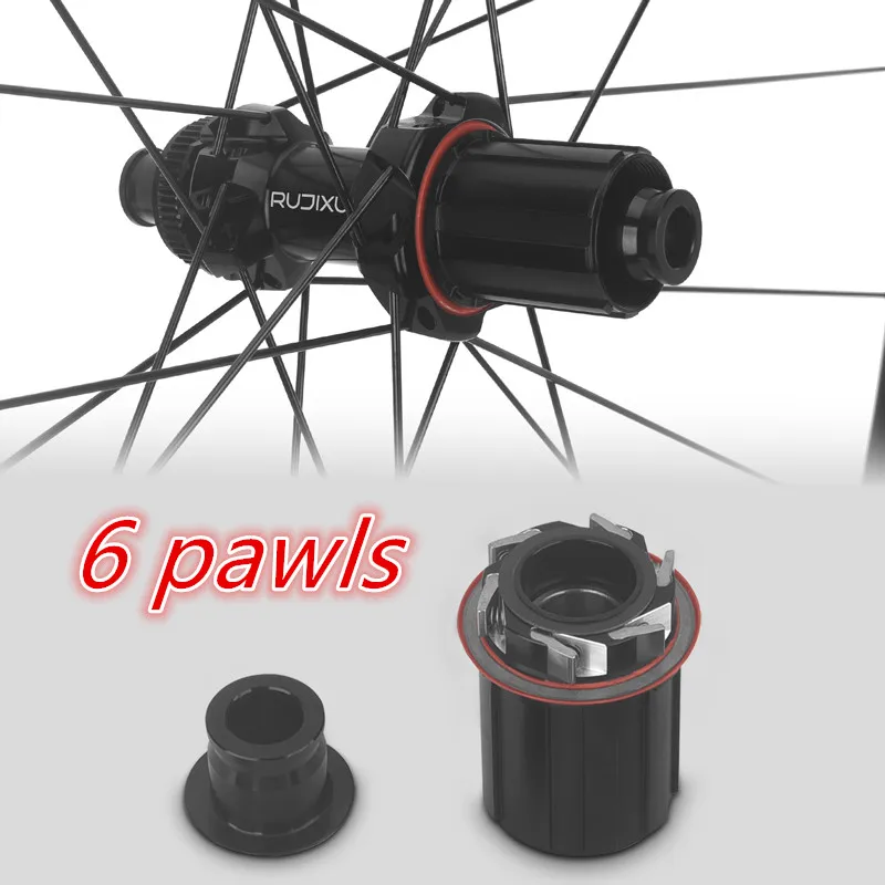 GRAVEL 700C RUJIXU 6 Pawls Ratchet 36T ลึกล้อจักรยานเบรคล้ออลูมิเนียมล้อแผนที่ wheelset