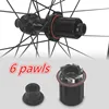 GRAVEL 700C RUJIXU 6爪ラチェット 36T ディープリム ロードバイク ディスクブレーキ ホイールセット アルミホイール ロードホイールセット 4