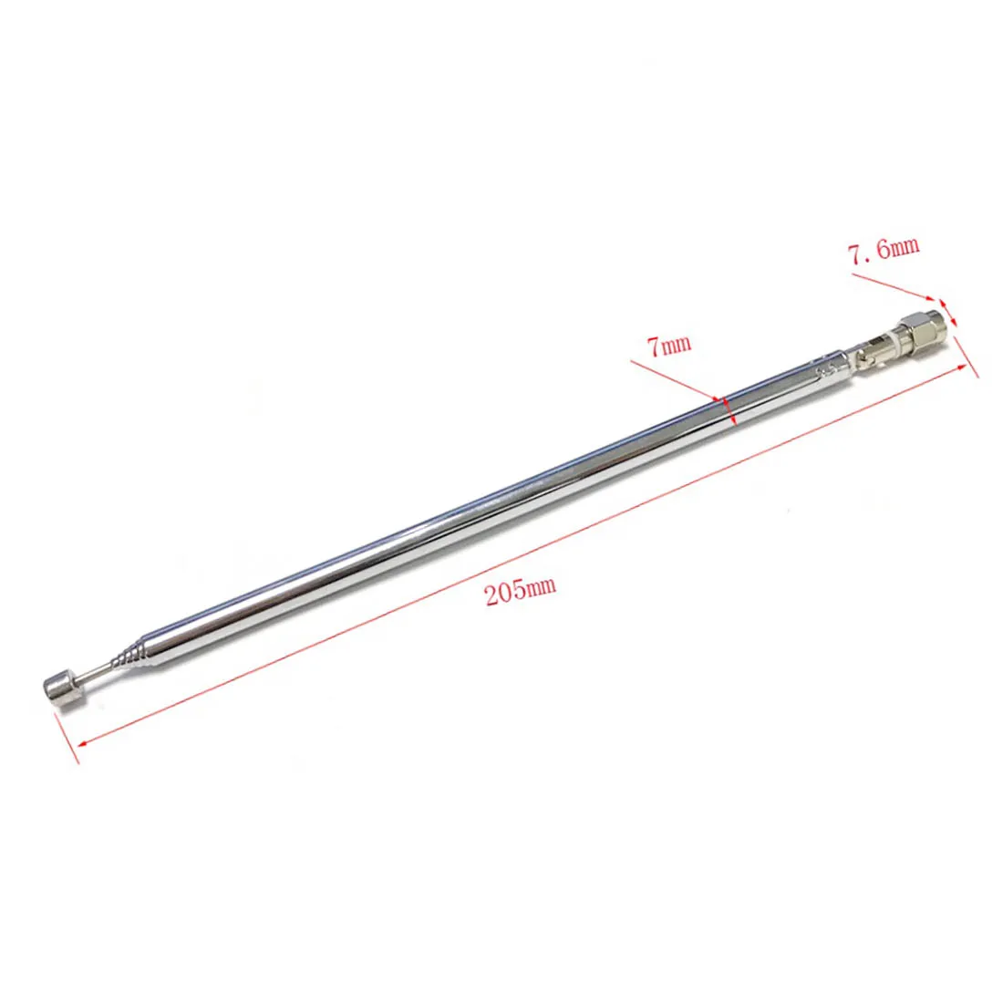 1pc Telescopic Antenna 7 sections 205mm Long with SMA Male Connector Total 1m for FM Radio Remote Control Aerial New