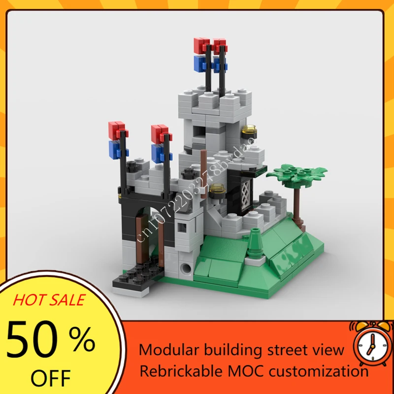 Mini Medieval Castle Collection Modular MOC Creative street view Model Building Block Architecture DIY Education Model ToyGift