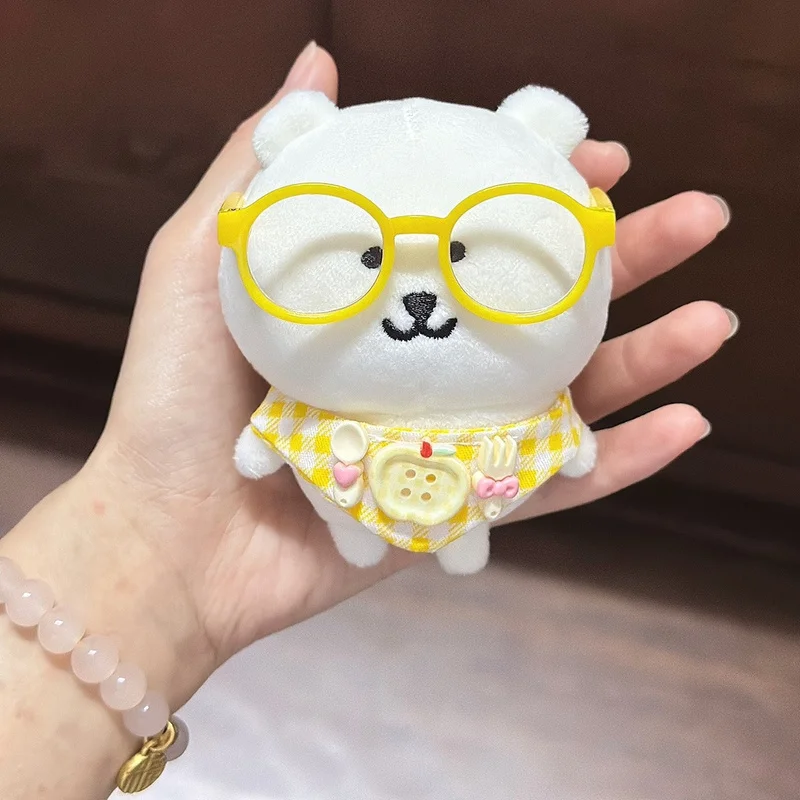 10 ซม.ตุ๊กตาชุดเอี๊ยมน่ารักตุ๊กตาผ้าฝ้าย Universal คุณลักษณะฟรีแว่นตาอุปกรณ์เสริมเสื้อผ้าเด็กอุปกรณ์เสริม Kawaii ชุด