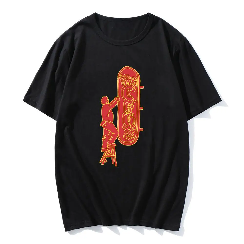 Fashion Novelty Summer Tee Funny Humor T Shirt, Coffin Carver Graphic Top, Streetwear Casual Outfit, Gift for Friends  T-shirts