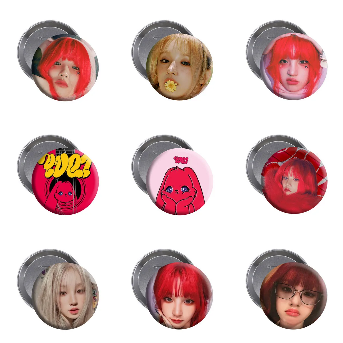 Album SOLO de Song Yuqi, emblème périphérique YUQI, broche Rabbit, badge fille