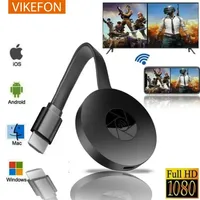 VIKEFON G2 Mirascreen 1080P Display TV Dongle Media Clip on Laptop Receiver Streamer Adapter For TV Android Ios Mirror Screen
