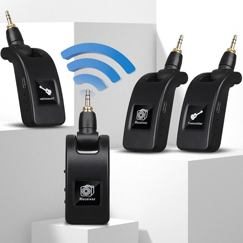 Wireless Guitar System Audio Digital Guitar Transmitter Receiver Built-In Rechargeable Battery For Electric Guitar Bass - Image 4
