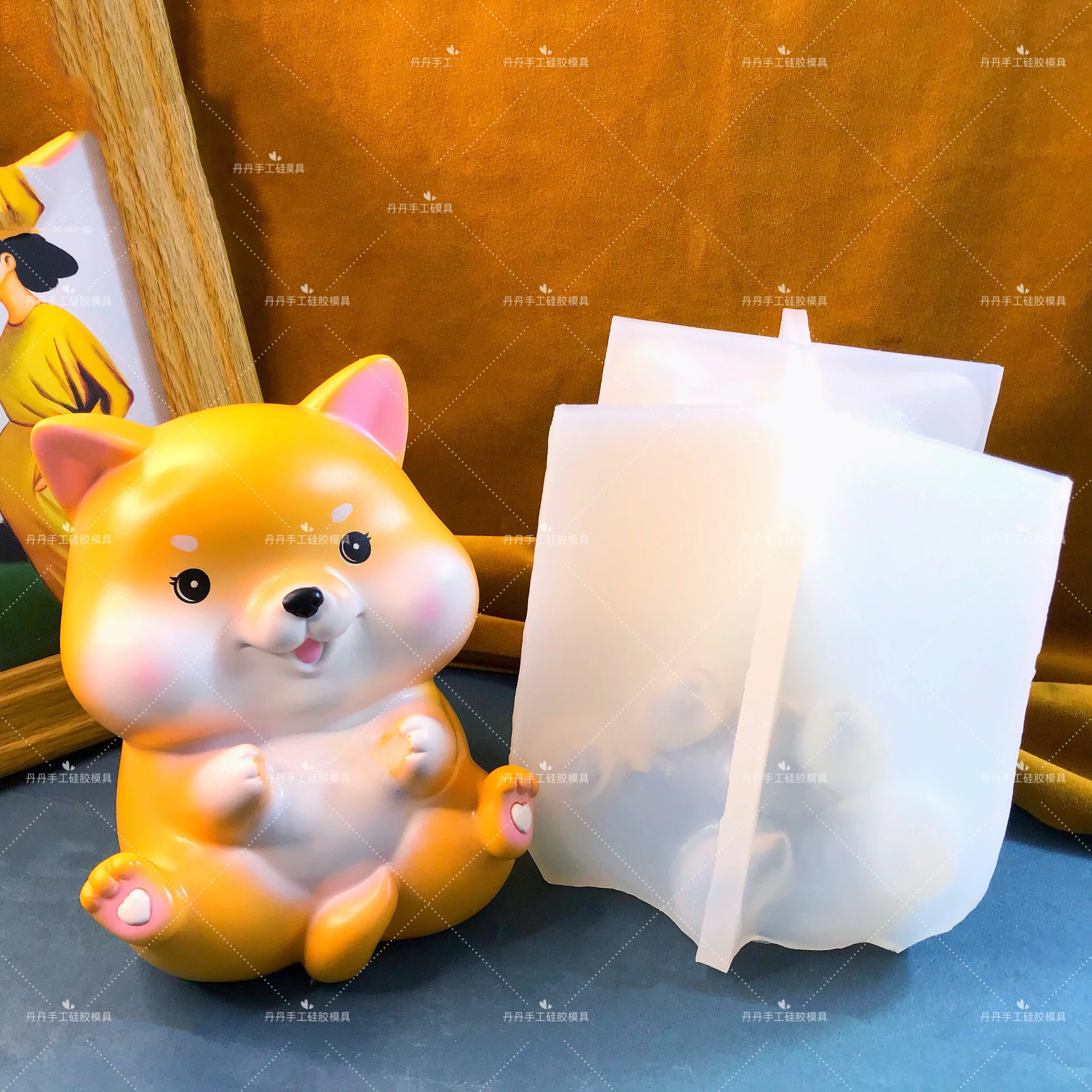 

Защипка мягкая большая форма для сиба-ину 3D смола для собак форма эпоксидная смола гипс цемент бетон украшения поделки силиконовые формы декомпрессионная игрушка