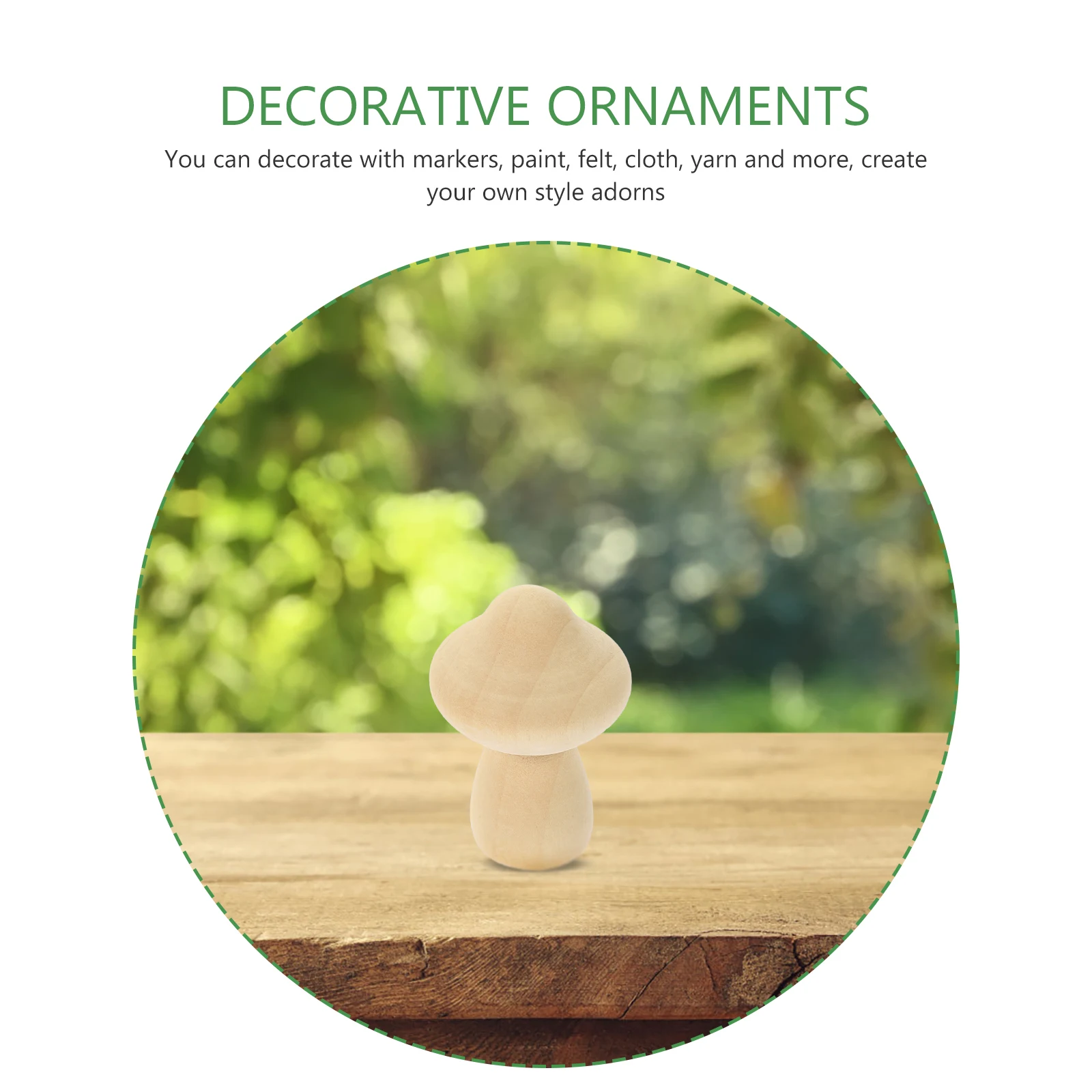 

30Pcs Mini Wood Mushroom Crafts DIY Graffiti Ornaments Unfinished Natural Wooden Models for Creative Art Making Projects
