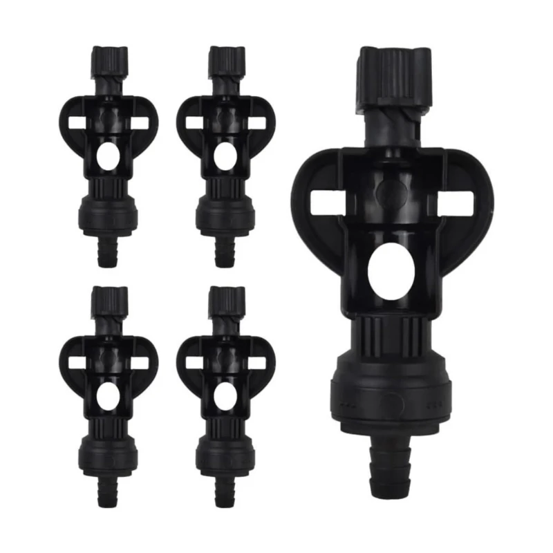 Pack of 5 High Pressure Resistant Butterfly Valves Adapters Beverage Dispenser Accessory for Industrial Pipe