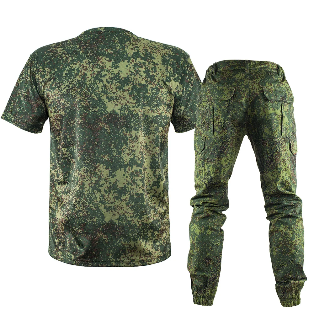 Imagem -03 - Camuflagem Multicam Camiseta Curta Uniforme de Caça de Verão Terno Tático Conjunto de Roupa de Trabalho ao ar Livre