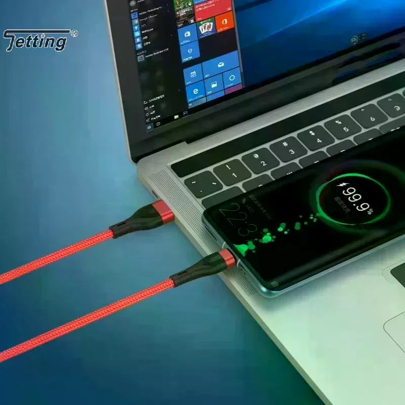 1Pcs Super Fast Charge Android Usb-c 120W Reinforcement Of Joint 1/2/3 Meters USB Type C 6A Data Cable