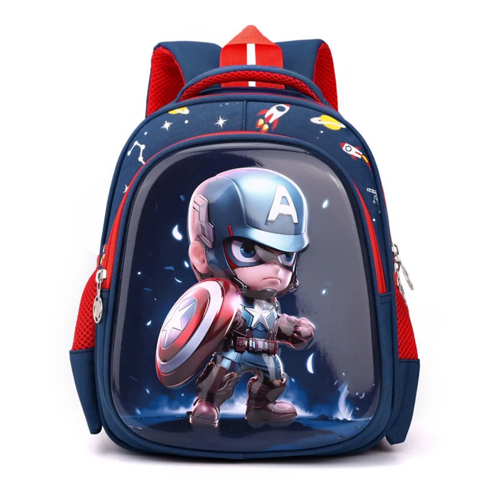 Kindergarten Backpack for Boys Dinosaur Spider Man Cute Cartoon Backpack for Children in Primary and Secondary Classes New Model