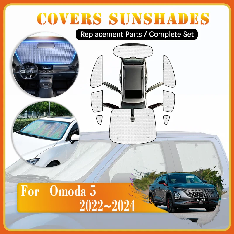 Car Sunshade Visor For Chirey Chery Omoda 5 2023 Accessories C5 2022 2024 Windshield Visors Side Window Curtain Car Accessories