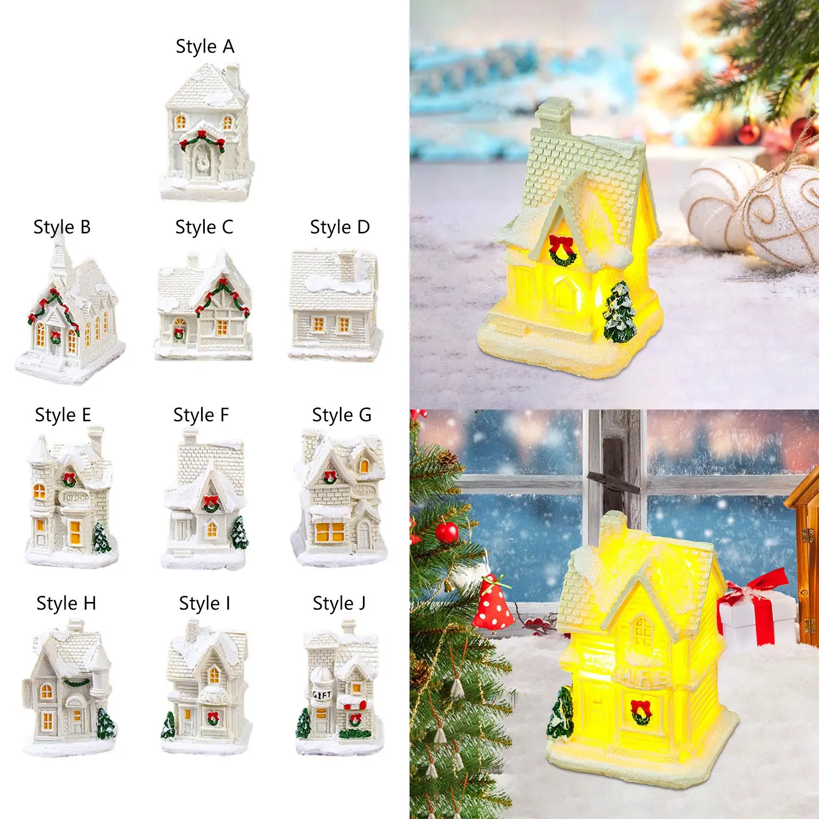 عيد الميلاد متوهجة منزل الحرف عطلة الديكور للحزب DIY داخلي عيد الميلاد