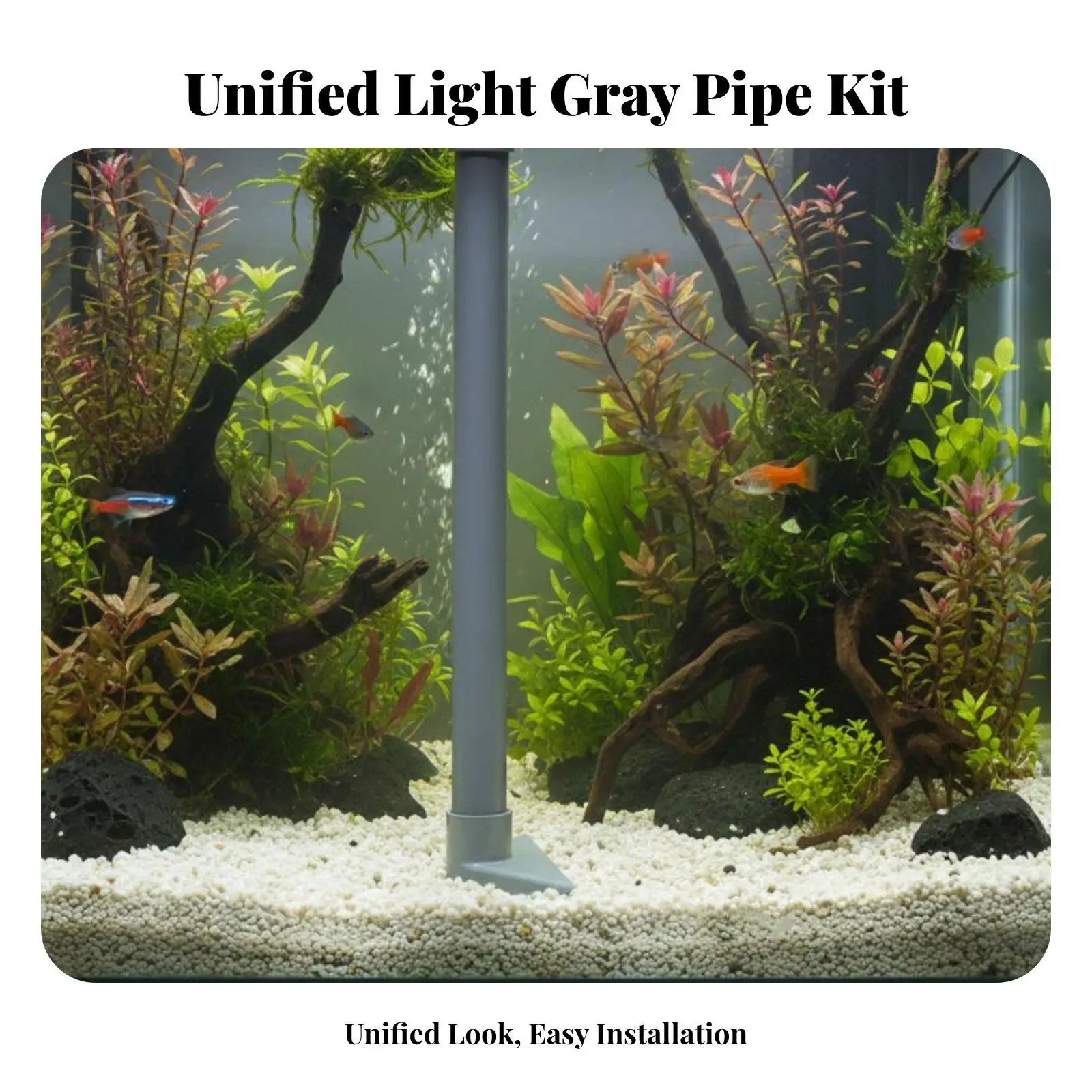 Fish Tank Outlet Plumbing Kit with Adjustable Flow Direction for Aquarium Overflow Box and Canister Filter Setup
