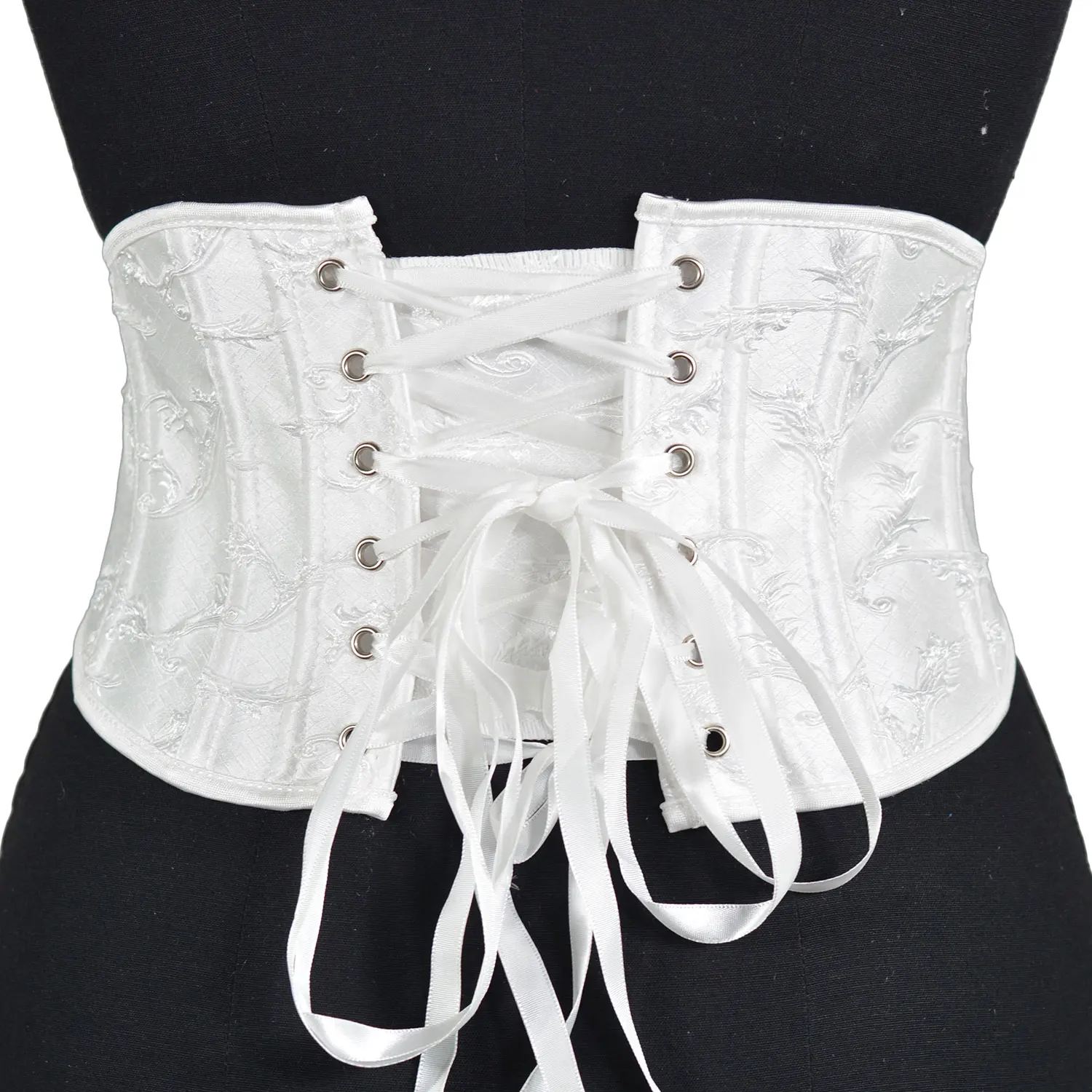 Women's Corset Belt Gothic Fashion Female Lace-up Corset Belts Slimming Waist Vintage Corset Black Wide Belt for Girl